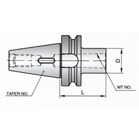 Yg-1 Tool Bt40 Morse Taper Holder No 2 CH038